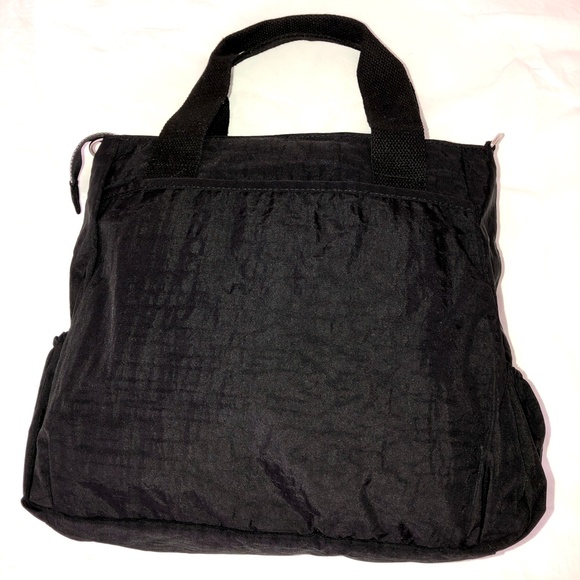 NWOT ZYSUN Nylon Crossbody Zip Closure Lightweight Waterproof Black Tote Handbag - Picture 3 of 15